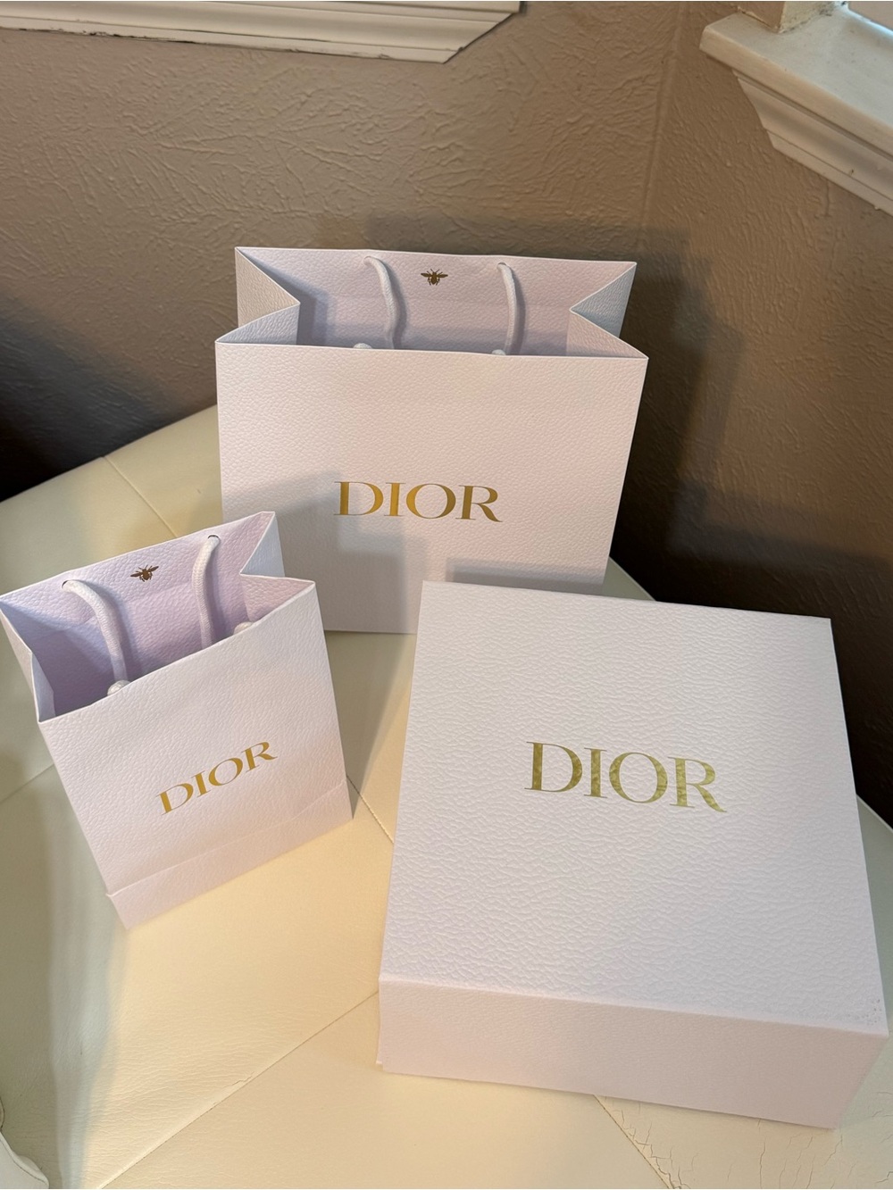 Dior Box and 2 Shopping Bags